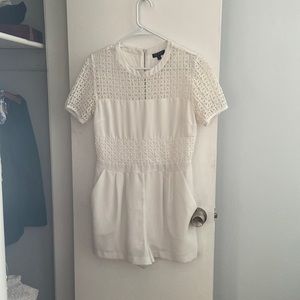 White top shop romper